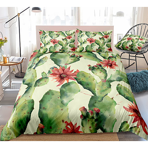 

Duvet Cover Sets 3 Piece Rayon / Polyester 3D Rainbow Reactive Print Bohemian Style