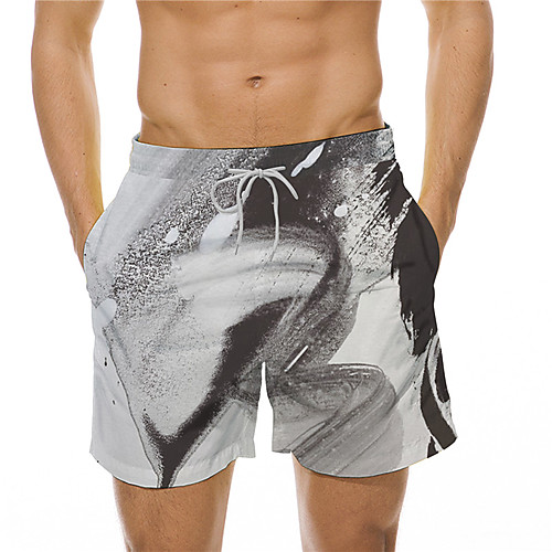 

Men's Designer Casual / Sporty Big and Tall Quick Dry Breathable Soft Holiday Beach Swimming Pool Shorts Bermuda shorts Swim Trucks Pants Graphic Prints Graffiti Short Drawstring Elastic Drawstring