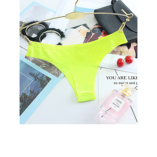 

Women's Basic G-strings & Thongs Panties Micro-elastic Low Waist 1 PC Light Blue One-Size