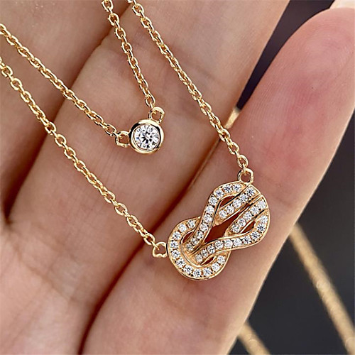 

White Synthetic Diamond Pendant Necklace Chain Necklace Rolo Letter Punk Trendy Casual / Sporty Fashion Copper Silver Plated Silver 405 cm Necklace Jewelry 1pc For Anniversary Sport Street Birthday