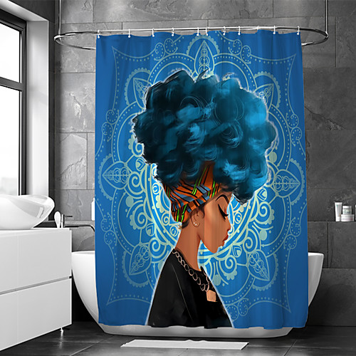 

Waterproof Fabric Shower Curtain Bathroom Decoration and Modern and People and Classic Theme 72 Inch