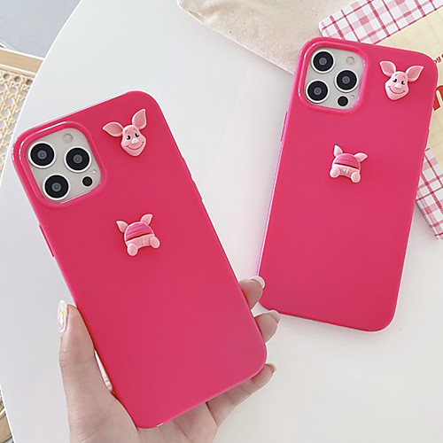 

Phone Case For Apple Back Cover iPhone 12 Pro Max 11 SE 2020 X XR XS Max 8 7 Shockproof Dustproof Solid Colored Animal TPU