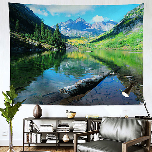 

Landscape Wall Tapestry Art Decor Blanket Curtain Hanging Home Bedroom Living Room Decoration River Mountain