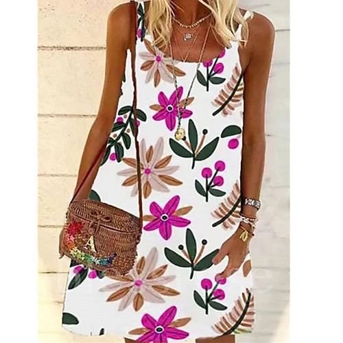 

european and american women's 2021 summer new ebay wish casual small fresh vest hood print dress