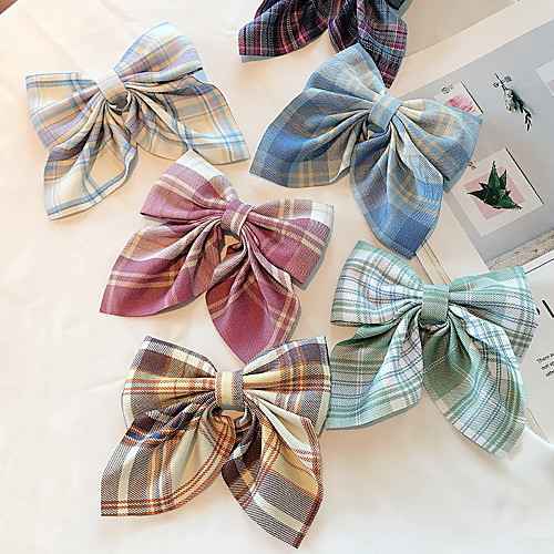 

Girls Bow Hair Clips College Wind Hairpin Women Korea Online Celebrity Ins Head Flower Back Hair Accessories 1 pieces