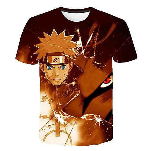 

Inspired by Naruto Uchiha Sasuke Anime Cartoon 100% Polyester 3D Harajuku Graphic Kawaii T-shirt For Women's / Men's
