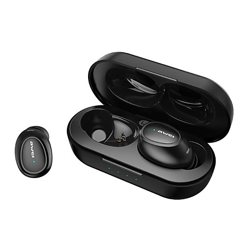 

AWEI T6 True Wireless Headphones TWS Earbuds Bluetooth5.0 Ergonomic Design Stereo with Microphone for Apple Samsung Huawei Xiaomi MI Everyday Use Traveling Outdoor Mobile Phone