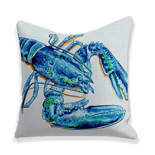 

Langoustine Lobster Double Side Cushion Cover 1PC Soft Decorative Square Throw Pillow Cover Cushion Case Pillowcase for Bedroom Livingroom Superior Quality Machine Washable Outdoor Cushion for Sofa Couch Bed Chair