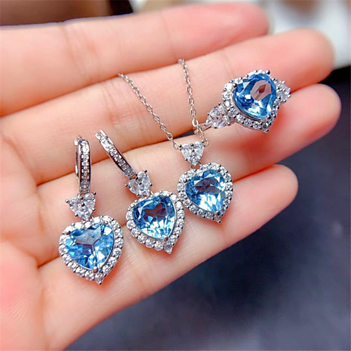 

Cubic Zirconia Jewelry Set Earrings Set Geometrical Flower Snowflake Crown Artistic Classic Trendy Sweet Fashion Rhinestone Earrings Jewelry Silver For Christmas Party Evening Gift Formal