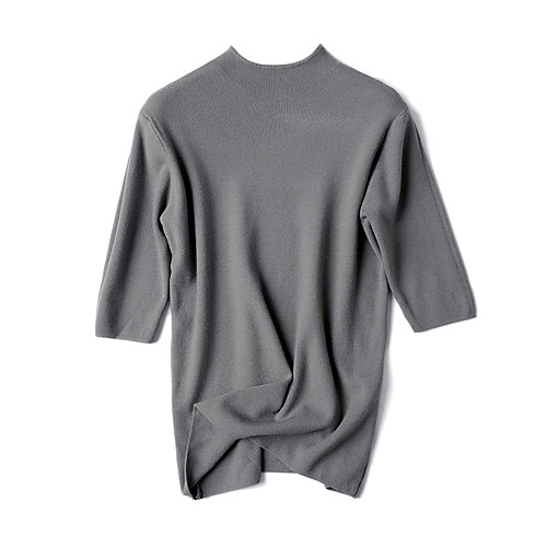

Women's Solid Color Cardigan Long Sleeve Sweater Cardigans U Neck Light Yellow Light Pink Gray Green