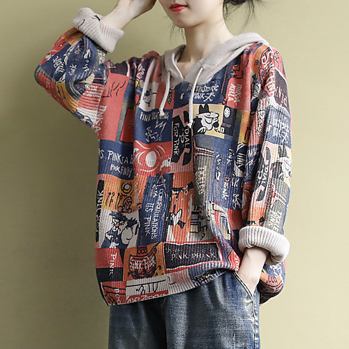 

Women's Pattern Sweater Long Sleeve Sweater Cardigans Hoodie khaki Apricot