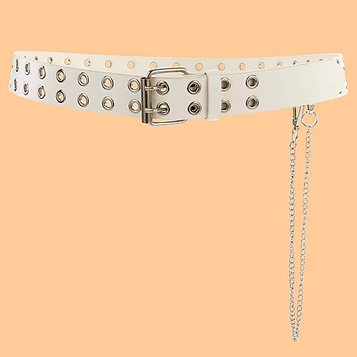 

Men's / Unisex Waist Belt leatherette Alloy Belt Solid Colored
