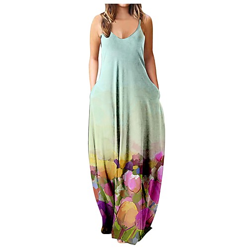 

Women's Strap Dress Maxi long Dress CF21070-11 CF21070-04 CF21070-16 CF21070-06 CF21070-03 CF21070-08 CF21070-02 CF21070-05 CF21070-07 CF21070-14 Sleeveless Pattern Summer Casual 2021 S M L XL 2XL 3XL