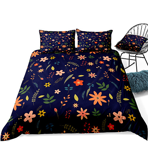 

Duvet Cover Sets 3 Piece Rayon / Polyester 3D Rainbow Reactive Print Bohemian Style