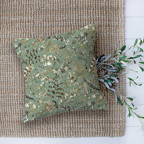 

Garden Pastoral Double Side Cushion Cover 1PC Soft Throw Pillow Cover Cushion Case Pillowcase for Sofa Bedroom Livingroom Superior Quality Machine Washable Outdoor Cushion for Sofa Couch Bed Chair