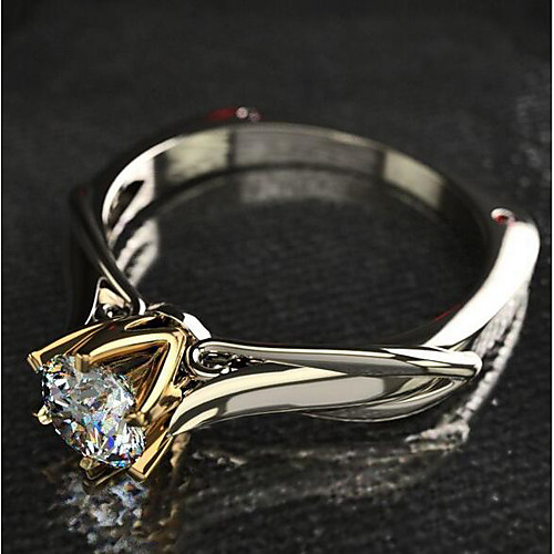 

Ring Geometrical Silver Zircon Copper Silver-Plated Precious Fashion 1pc 7 8 9 / Women's / Promise Ring