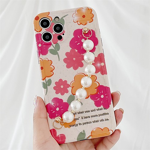 

Phone Case For Apple Back Cover iPhone 12 Pro Max 11 SE 2020 X XR XS Max 8 7 Shockproof Dustproof Cartoon Flower TPU