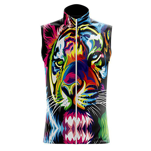 

21Grams Women's Sleeveless Cycling Jersey Summer Spandex Polyester RedBlue Tiger Bike Jersey Top Mountain Bike MTB Road Bike Cycling Breathable Back Pocket Sports Clothing Apparel / Stretchy