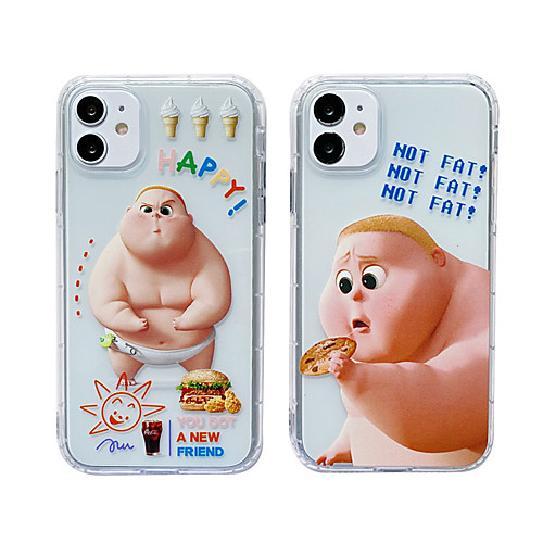 

Phone Case For Apple Back Cover iPhone 11 Pro Max SE 2020 X XR XS Max 8 7 Shockproof Dustproof Cartoon Graphic TPU