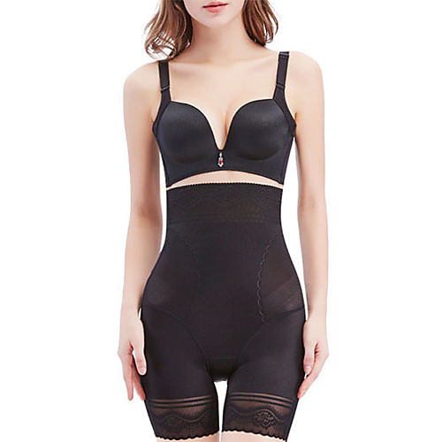 

Corset Women's Nylon Basic Fashion Shapewear Underbust Corset Hip Pants Not Specified Black M