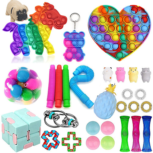 

30PCS Scientoy Fidget Toy Set Sensory Toy for ADD OCD Autistic Children Adults Anxiety Autism to Stress Relief and Anti Anxiety