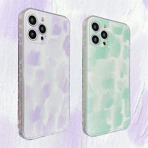 

Phone Case For Apple Back Cover iPhone 12 Pro Max 11 SE 2020 X XR XS Max 8 7 Shockproof Dustproof Geometric Pattern TPU