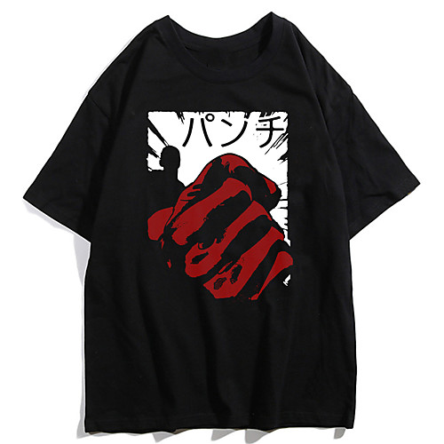 

Inspired by ONE PUNCH-MAN Cosplay Anime Cartoon Polyester / Cotton Blend Print Harajuku Graphic Kawaii T shirt For Women's / Men's