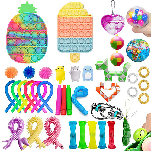 

40PCS Fidget Toy Sensory Fidget Toy Poke Pop Toys for Autism Needs Stress/Anxiety Relief