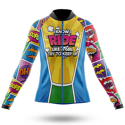 

21Grams Women's Long Sleeve Cycling Jersey Summer Spandex Polyester Yellow Bike Jersey Top Mountain Bike MTB Road Bike Cycling Quick Dry Moisture Wicking Breathable Sports Clothing Apparel / Stretchy