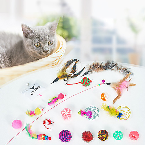 

Interactive Toy Ropes Cat Toys Set Cat Pet Exercise Releasing Pressure Plastic & Metal Gift Pet Toy Pet Play