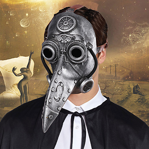 

Plague Doctor Adults' Men's Halloween Halloween Halloween Carnival Festival / Holiday Other Material Silver Men's Easy Carnival Costumes Lolita / Mask