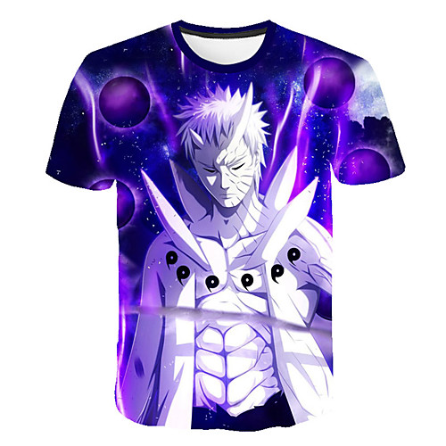 

Inspired by Naruto Uchiha Sasuke Anime Cartoon 100% Polyester 3D Harajuku Graphic Kawaii T-shirt For Women's / Men's