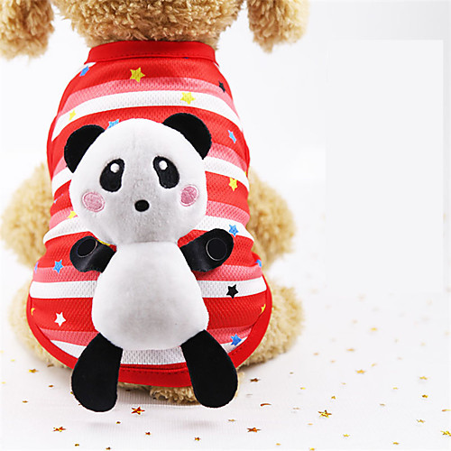 

Dog Vest Dog Costume Panda Stars Leisure Adorable Dailywear Casual / Daily Dog Clothes Puppy Clothes Dog Outfits Breathable Yellow Red Blue Costume for Girl and Boy Dog Cotton XS S M L XL XXL