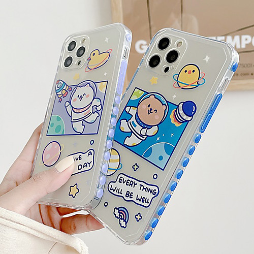 

Phone Case For Apple Back Cover iPhone 12 Pro Max 11 SE 2020 X XR XS Max 8 7 Shockproof Dustproof Cartoon Graphic TPU