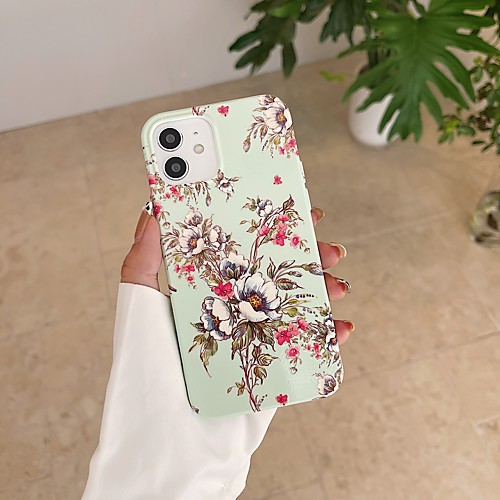 

Phone Case For Apple Back Cover iPhone 12 Pro Max 11 SE 2020 X XR XS Max Shockproof Dustproof Pattern Flower TPU