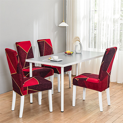 

Nordic Simple Style Household Elastic Cne-piece Chair Set Integrated Dining Table Chair Set Four Seasons