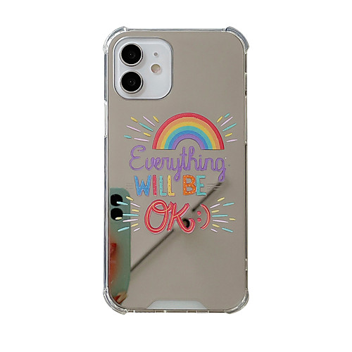 

Phone Case For Apple Back Cover iPhone 12 Pro Max 11 SE 2020 X XR XS Max 8 7 Shockproof Dustproof Geometric Pattern TPU