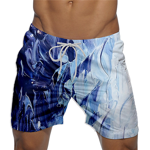 

Men's Designer Casual / Sporty Big and Tall Quick Dry Breathable Soft Holiday Beach Swimming Pool Shorts Bermuda shorts Swim Trucks Pants Graphic Prints Graffiti Short Drawstring Elastic Drawstring