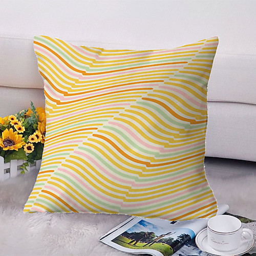 

Stipe Double Side Cushion Cover 1PC Soft Decorative Square Throw Pillow Cover Cushion Case Pillowcase for Bedroom Livingroom Superior Quality Machine Washable Outdoor Cushion for Sofa Couch Bed Chair