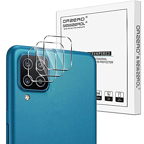 

(3 pack) orzero compatible for samsung galaxy a12 5g camera lens protector (flexible glass), 2.5d arc edges hd anti-scratch bubble-free (lifetime replacement)
