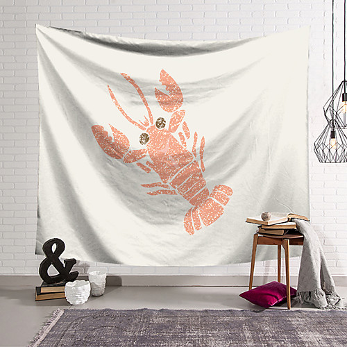 

Lobster Wall Tapestry Art Decor Blanket Curtain Hanging Home Bedroom Living Room Decoration Polyester