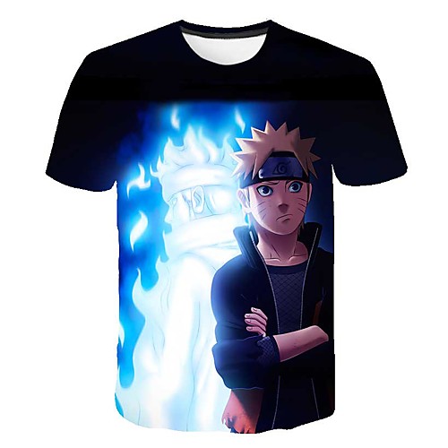 

Inspired by Naruto Uchiha Sasuke Anime Cartoon 100% Polyester 3D Harajuku Graphic Kawaii T-shirt For Women's / Men's