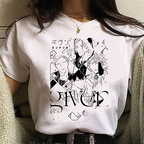 

Inspired by Cosplay Cosplay Anime Cartoon Polyester / Cotton Blend Print Harajuku Graphic Kawaii T-shirt For Women's / Men's