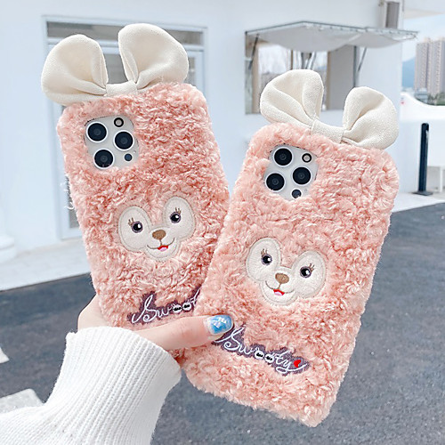 

Phone Case For Apple Back Cover iPhone 12 Pro Max 11 SE 2020 X XR XS Max 8 7 Shockproof Dustproof Cartoon Plush TPU