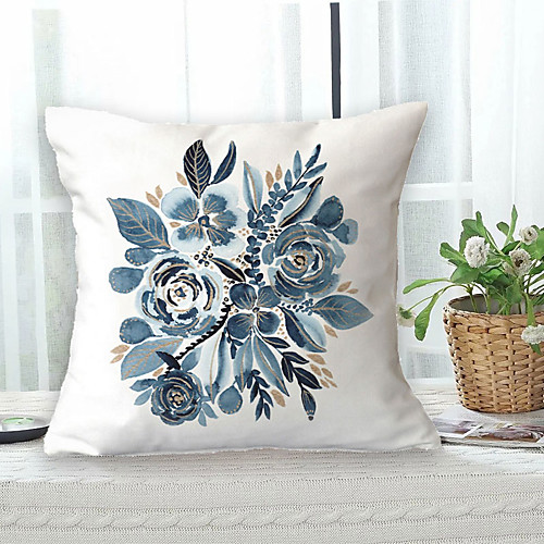 

Floral Double Side Cushion Cover 1PC Soft Decorative Square Throw Pillow Cover Cushion Case Pillowcase for Bedroom Livingroom Superior Quality Machine Washable Outdoor Cushion for Sofa Couch Bed Chair Garden Theme