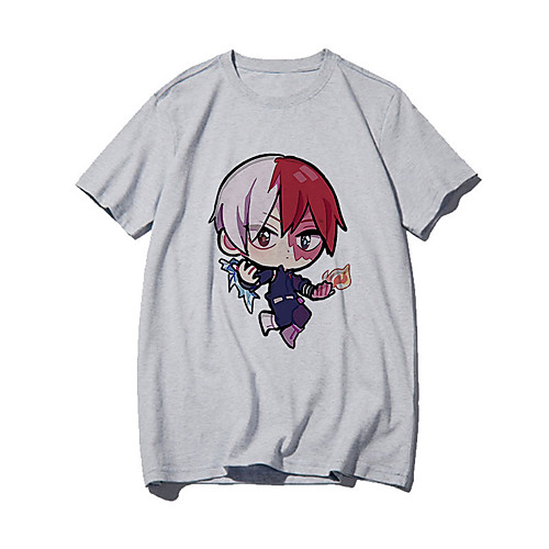

Inspired by My Hero Academia / Boku No Hero Cosplay Anime Cartoon Polyester / Cotton Blend Print Harajuku Graphic Kawaii T-shirt For Women's / Men's