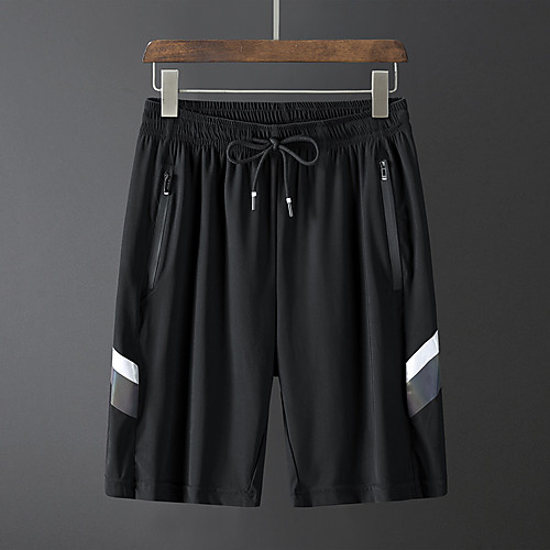

Men's Shorts Athletic Cycling Quick Dry Moisture Wicking Breathable Soft Outdoor Sports Casual Daily Sweatpants Shorts Pants Pattern Simple Solid Colored Knee Length Sporty Drawstring Pocket Elastic