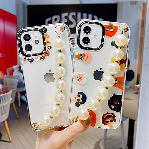 

Phone Case For Apple Back Cover iPhone 12 Pro Max 11 SE 2020 X XR XS Max 8 7 Shockproof Dustproof Graphic Transparent TPU