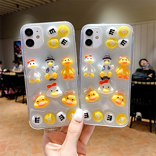 

Phone Case For Apple Back Cover iPhone 12 Pro Max 11 SE 2020 X XR XS Max 8 7 6 Shockproof Dustproof Cartoon Transparent TPU