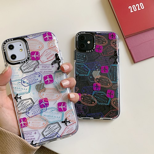 

Phone Case For Apple Back Cover iPhone 12 Pro Max 11 SE 2020 X XR XS Max 8 7 6 Shockproof Dustproof Geometric Pattern TPU